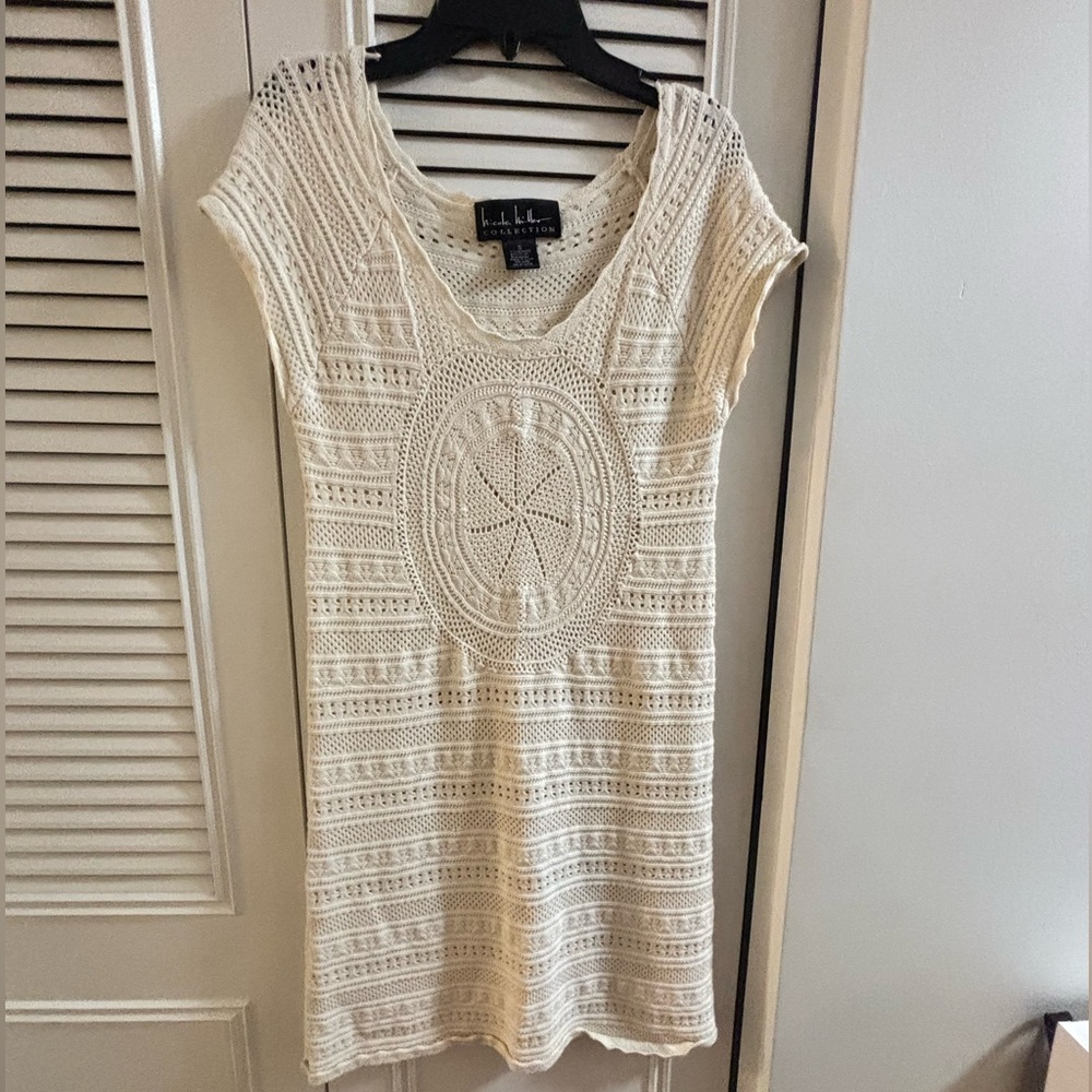 Nicole Miller Collection Crochet Dress Sz Small-0122 - Picture 1 of 4